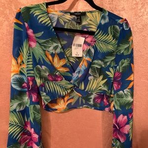 Forever21 crop blouse
